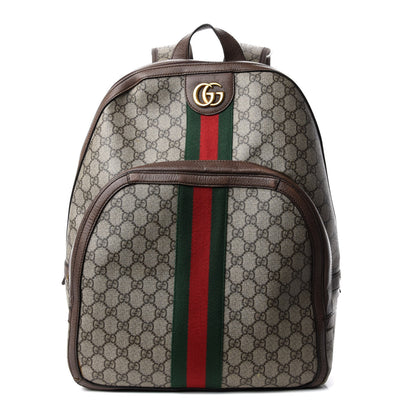 Gucci GG Supreme Monogram Medium Ophidia Day Backpack Brown 1 of 11