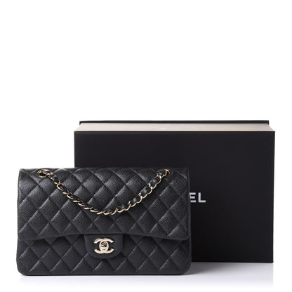Chanel Caviar Quilted Medium Double Flap Dark Grey 10 of 10