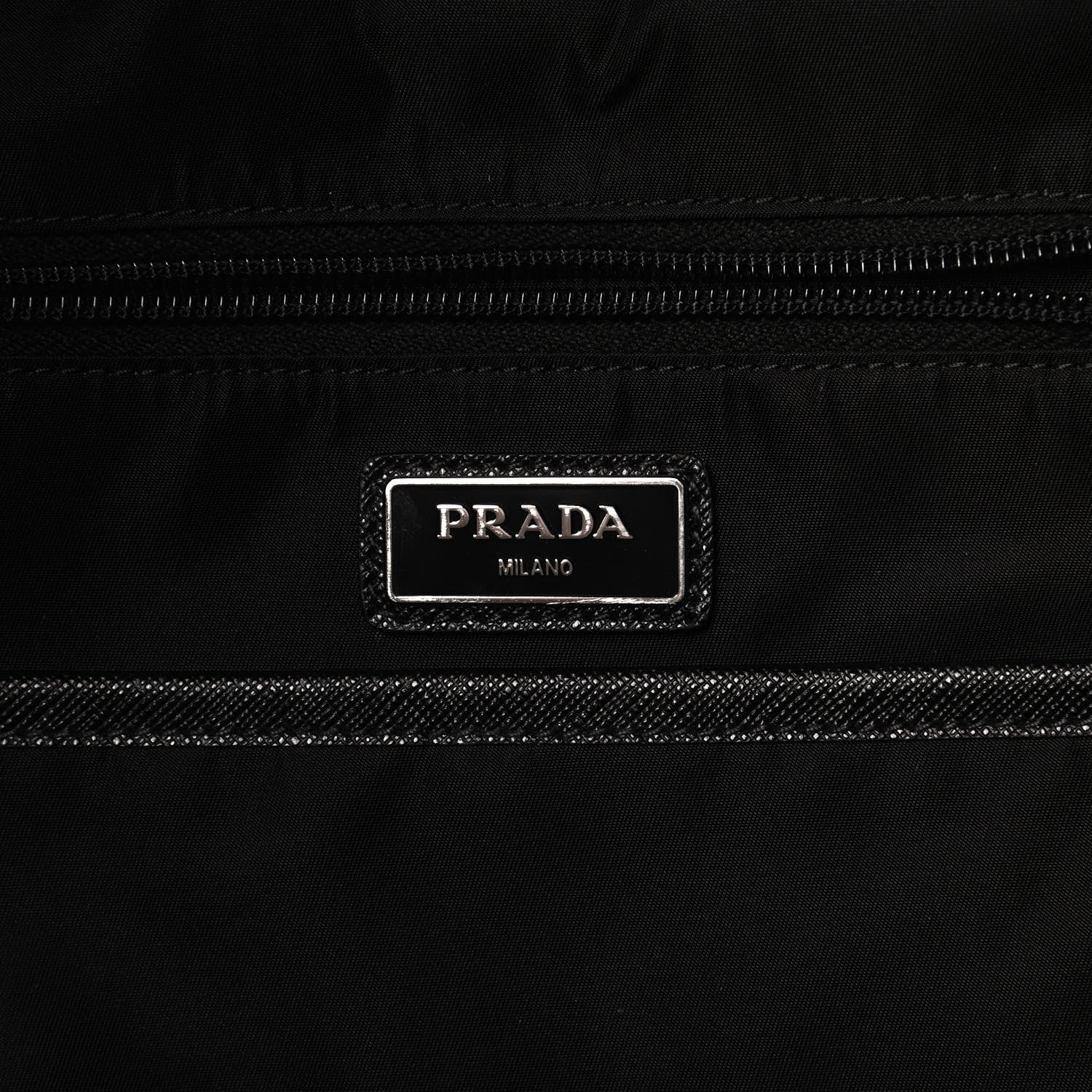 Prada Nylon Tessuto Saffiano Backpack Black 5 of 11