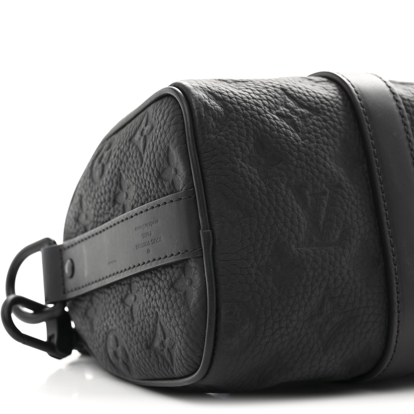 Monogram Taurillon Keepall Bandouliere 25 Black Black