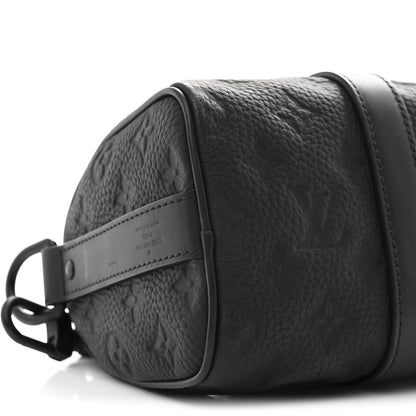 Louis Vuitton Monogram Taurillon Keepall Bandouliere 25 Black Black 8 of 9