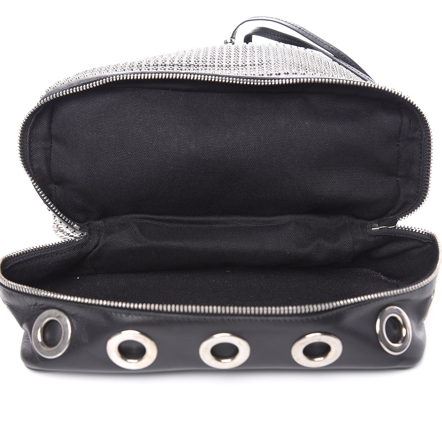 Alexander McQueen Calfskin Grommet Backpack Black 8 of 12