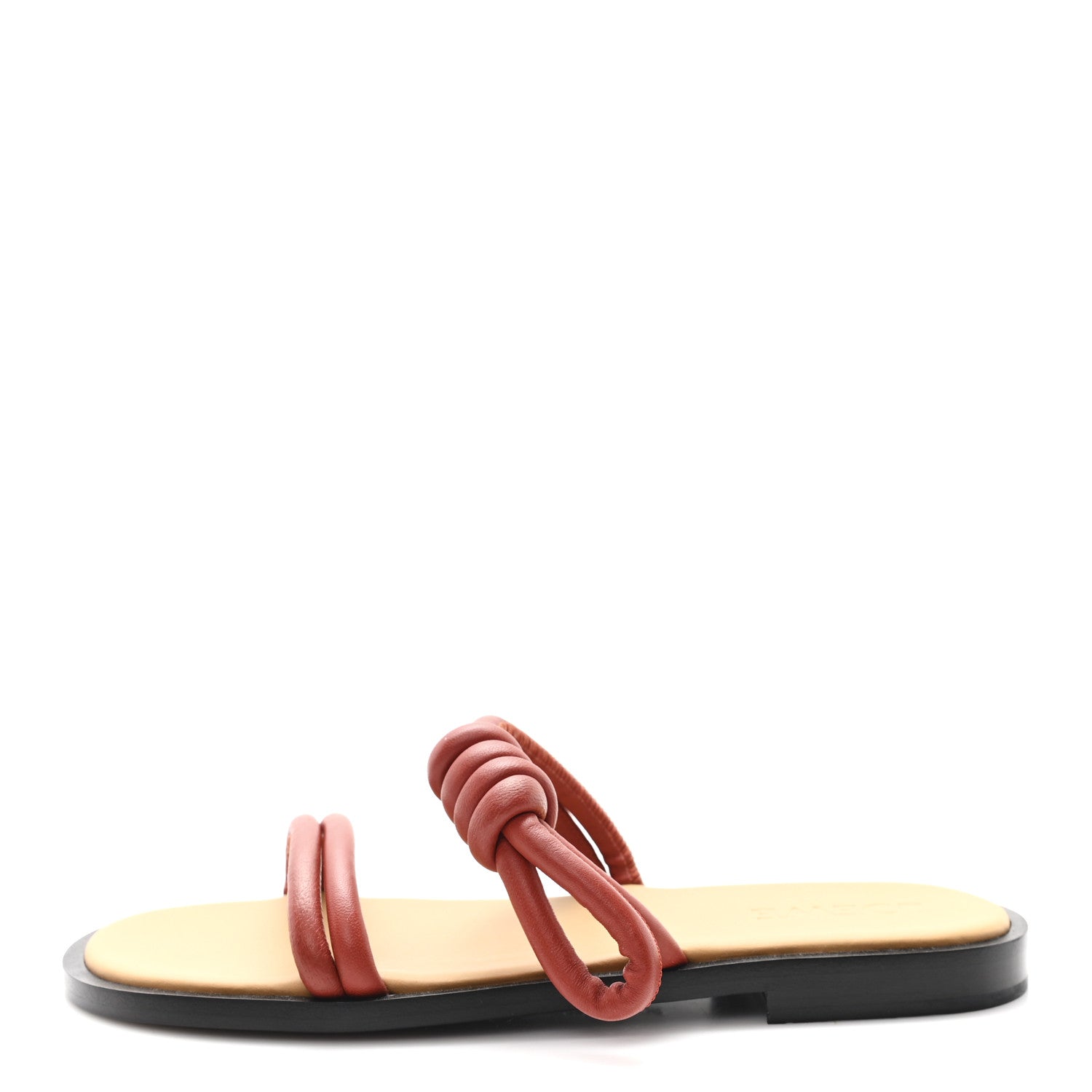Loewe Calfskin Flamenco Sandals 36 Sand Dark Rust 1 of 8