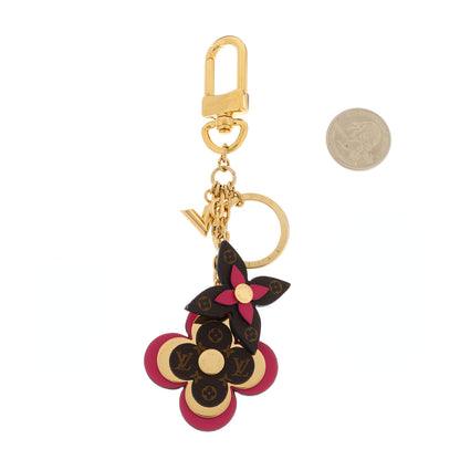 Louis Vuitton Monogram Blooming Flowers Bag Charm Key Holder Brown 2 of 5