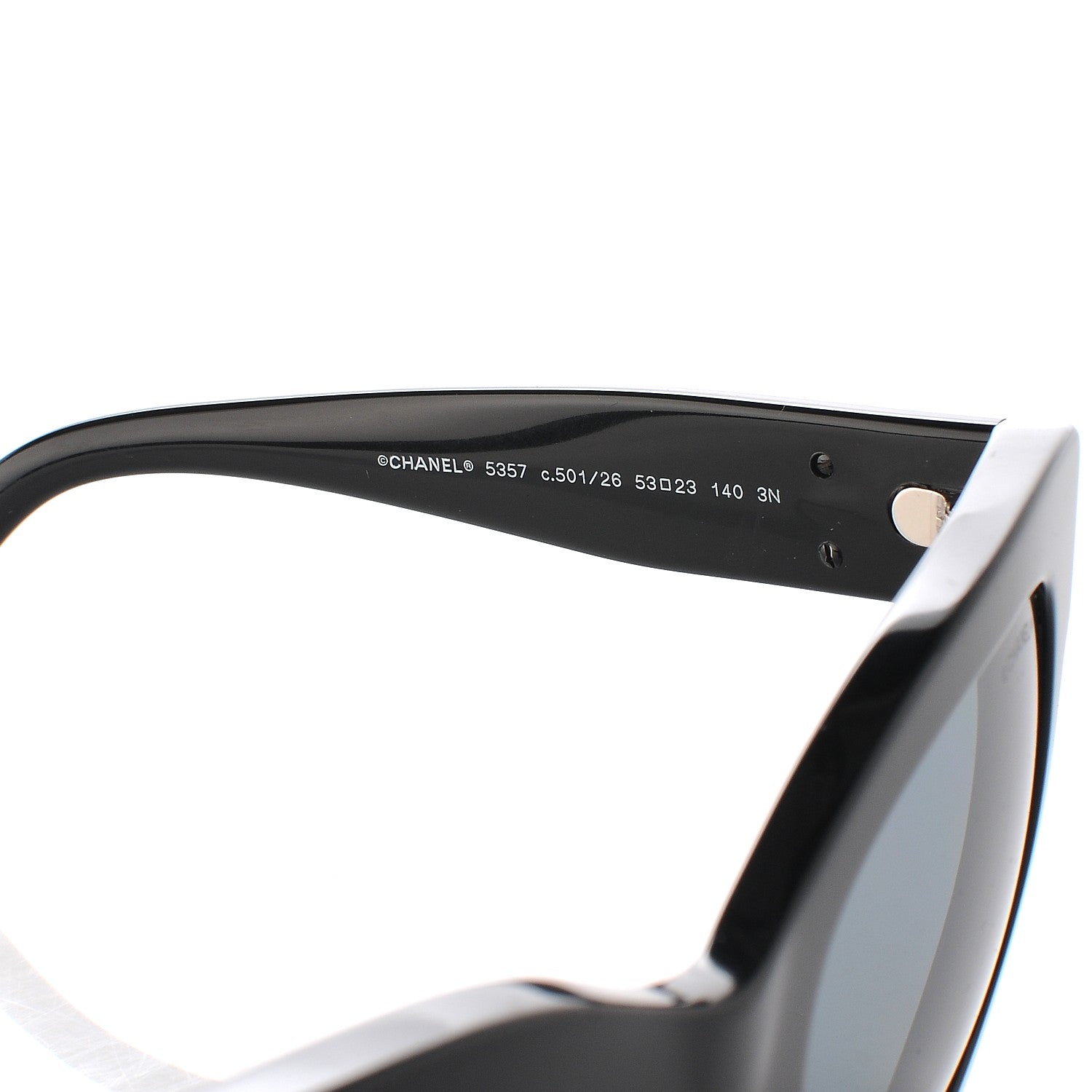 Chanel Mirror CC Sunglasses 5357 Black 8 of 9