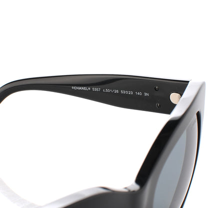 Chanel Mirror CC Sunglasses 5357 Black 8 of 9