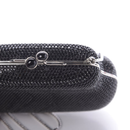 Judith Leiber Swarovski Crystal Minaudiere Clutch Black 9 of 10
