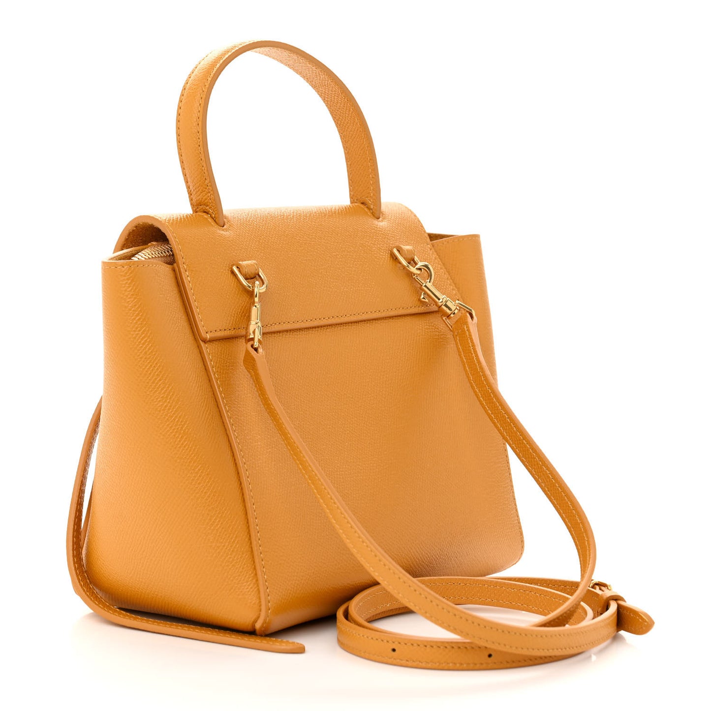 Grained Calfskin Nano Belt Bag Sunflower