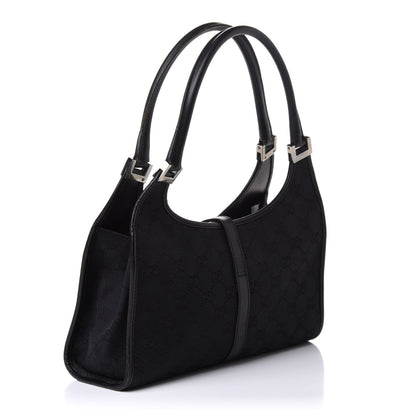 Gucci Monogram Bardot Shoulder Bag Black 2 of 10