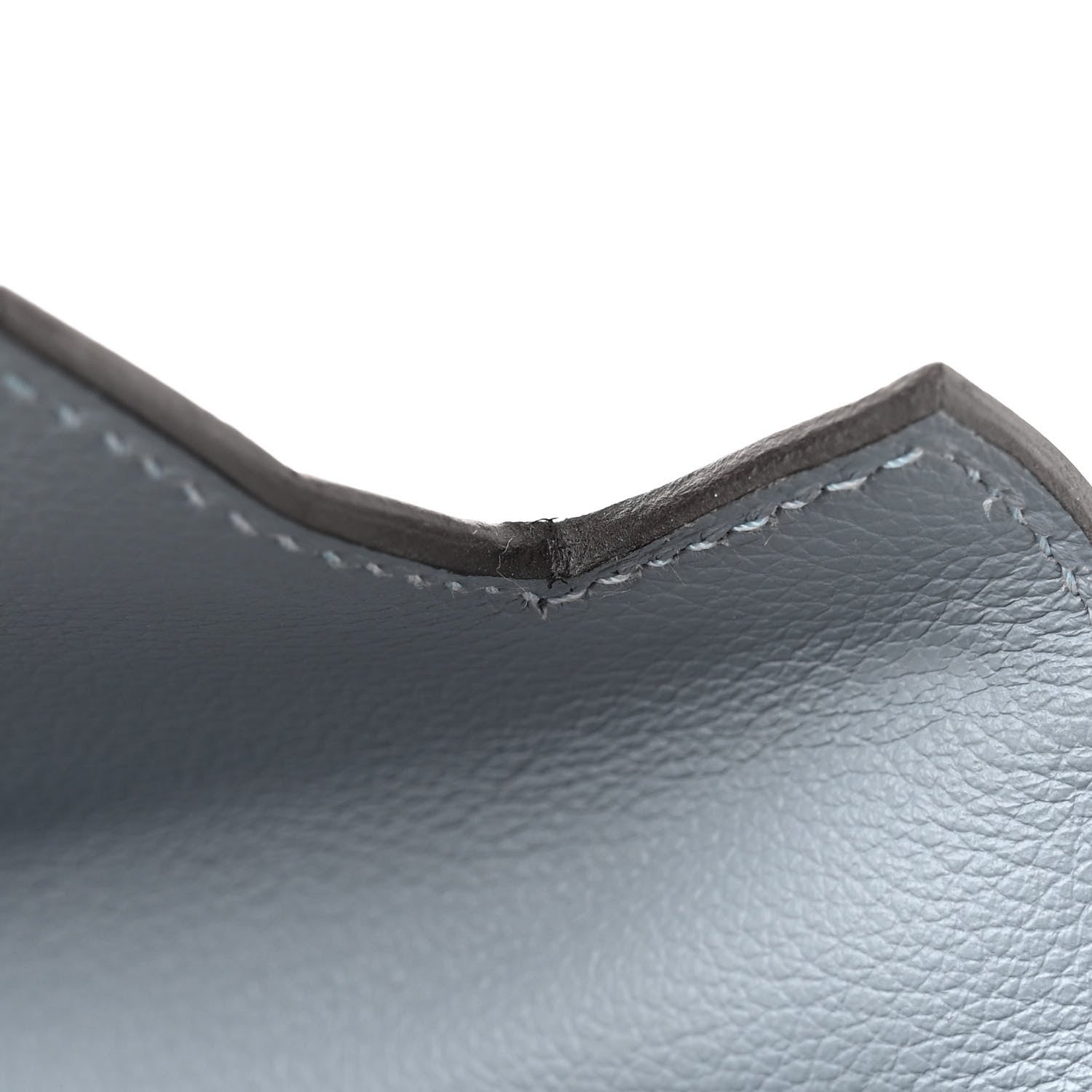 Hermes Evercolor Kelly Retourne 28 Bleu Lin 12 of 13