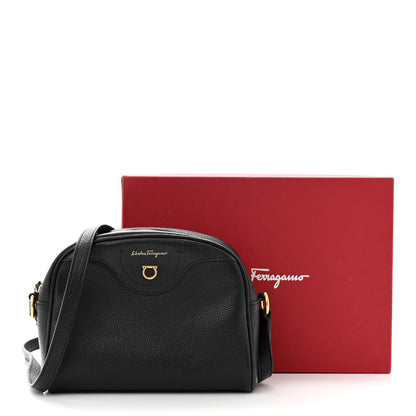 Salvatore Ferragamo Calfskin Travel Camera Crossbody Bag Black 11 of 11
