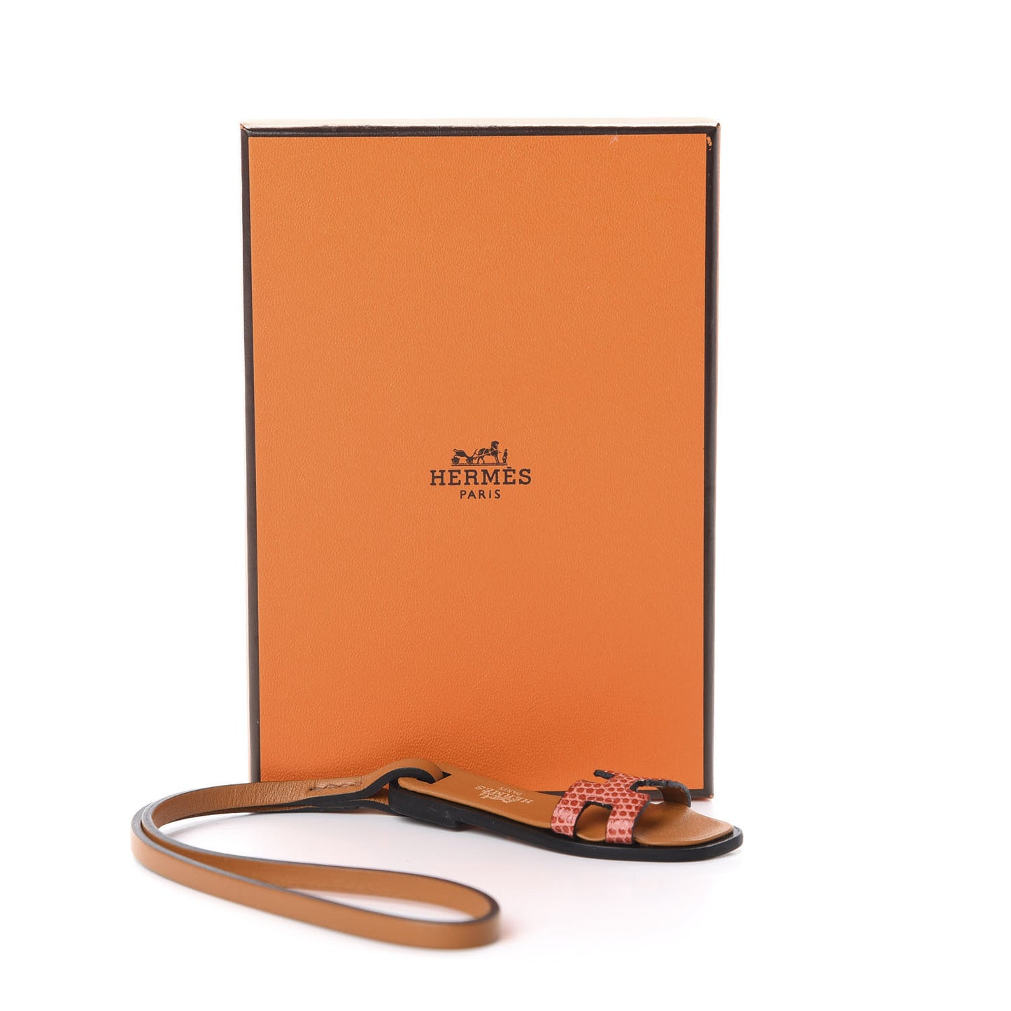 Lizard Butler Calfskin Hunter Oran Nano Bag Charm Sanguine