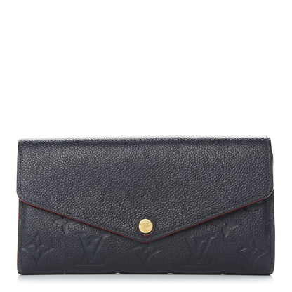 Louis Vuitton Empreinte Sarah Wallet NM Marine Rouge 1 of 8