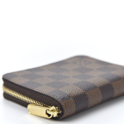 Louis Vuitton Damier Ebene Zippy Coin Purse Rose Ballerine 5 of 8