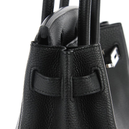 Hermes Taurillon Clemence Birkin 30 Black 13 of 22