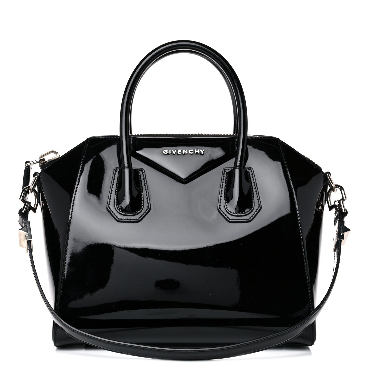 Givenchy Patent Calfskin Small Antigona Black 3 of 23