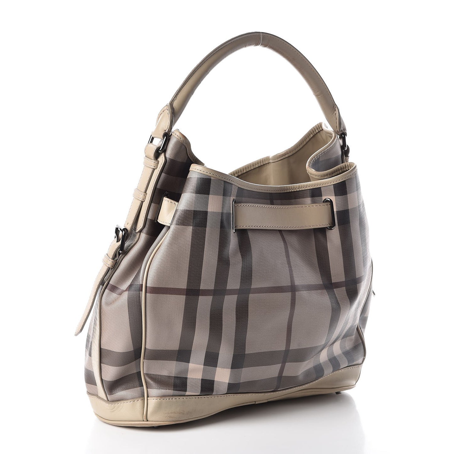 Smoked Check Medium Walden Belted Hobo Trench