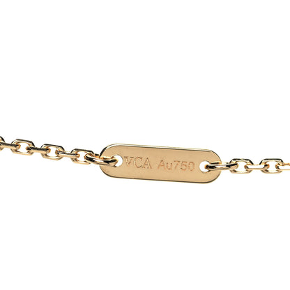 Van Cleef & Arpels 18K Yellow Gold Diamond Mini Frivole Pendant Necklace 5 of 6