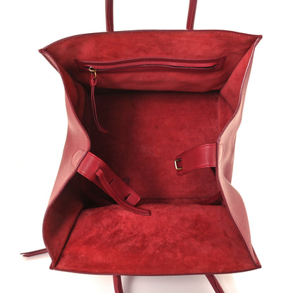 Celine Baby Grained Calfskin Medium Phantom Luggage Red 5 of 11