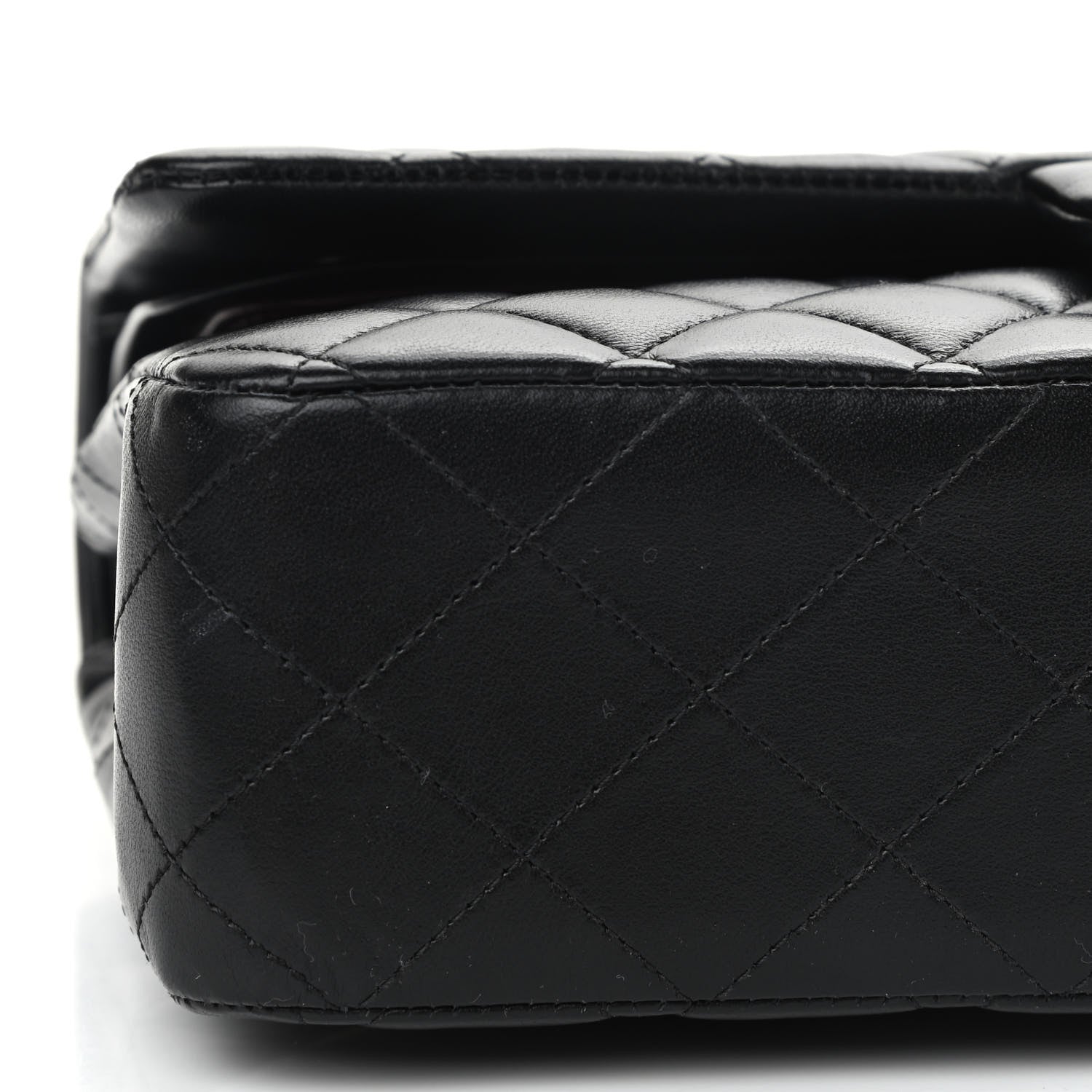 Chanel Lambskin Quilted Medium Double Flap Black 5 of 12