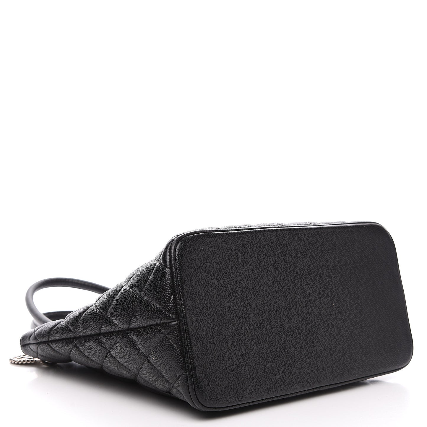 Caviar Quilted Medallion Tote Black