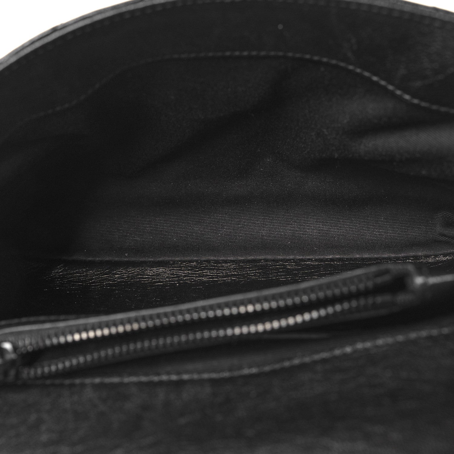 Saint Laurent Sheepskin Matelasse Chevron Monogram Monochrome Medium College Bag Black 5 of 11