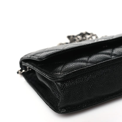 Chanel Caviar Quilted Wallet on Chain WOC Black 9 of 11