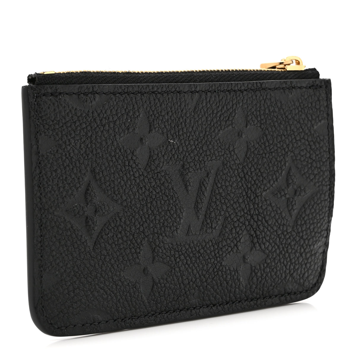 Empreinte Monogram Zipped Romy Card Holder Black