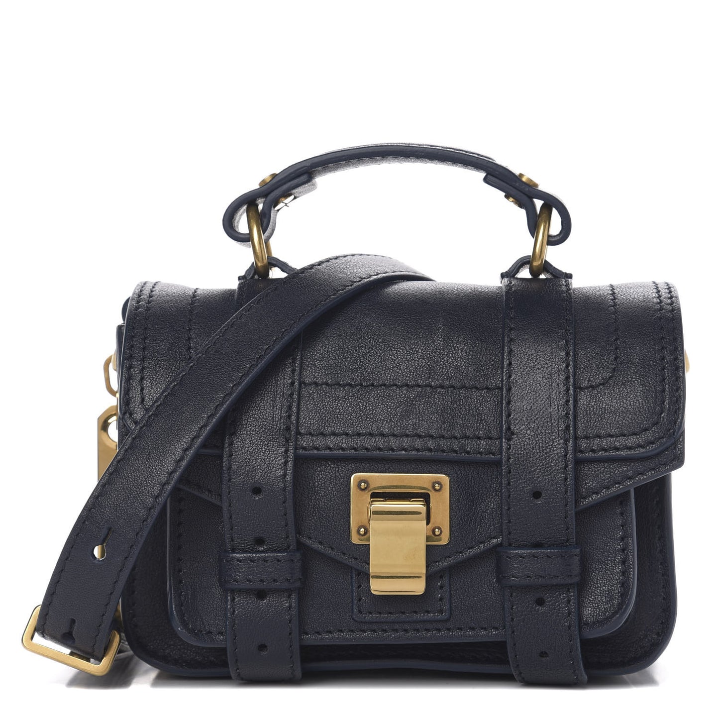 Lambskin Micro PS1 Satchel Midnight