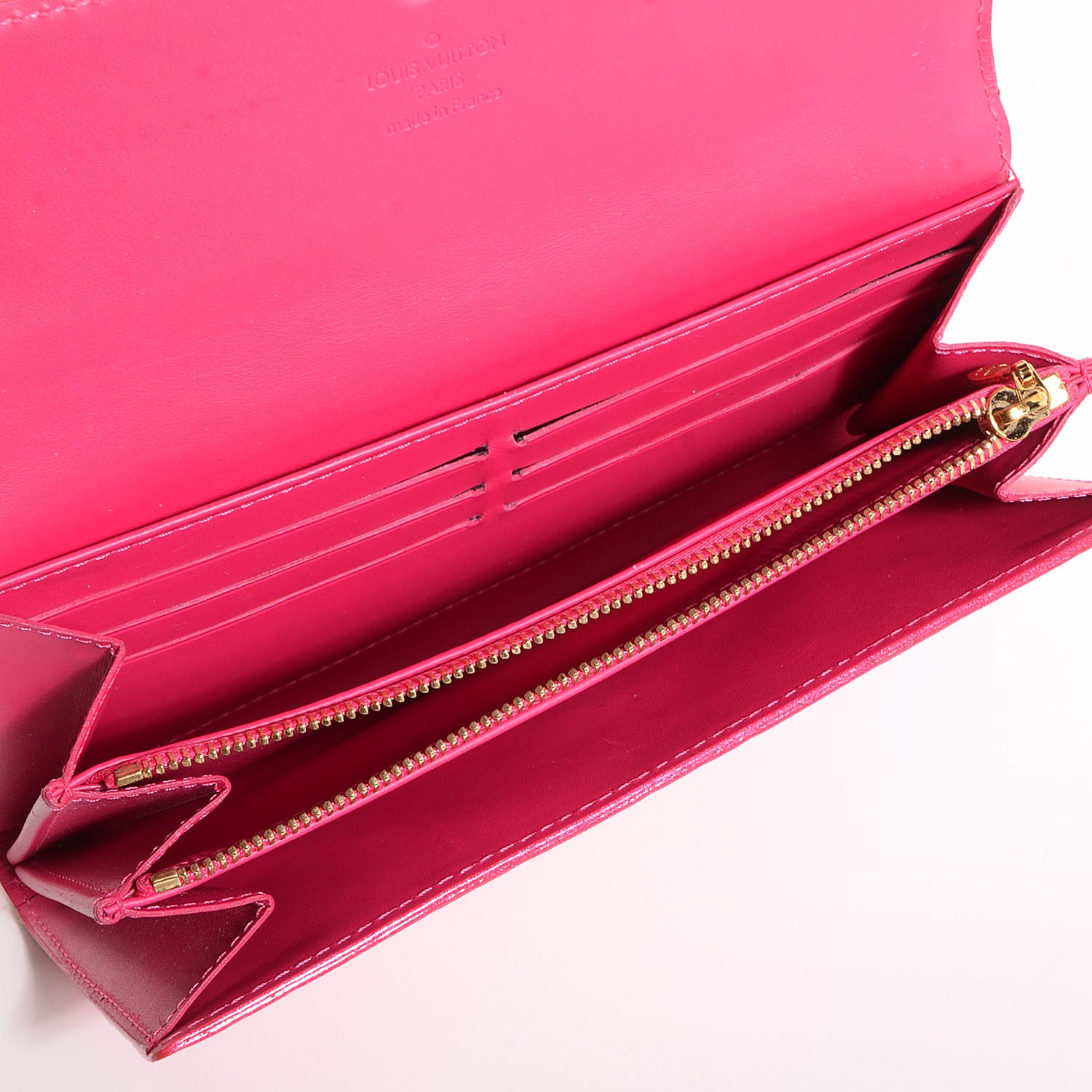 Louis Vuitton Vernis Sarah Wallet Rose Pop 5 of 7