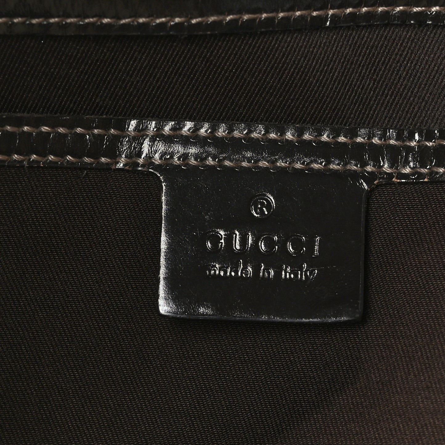 GG Plus Monogram Large Joy Tote Dark Brown