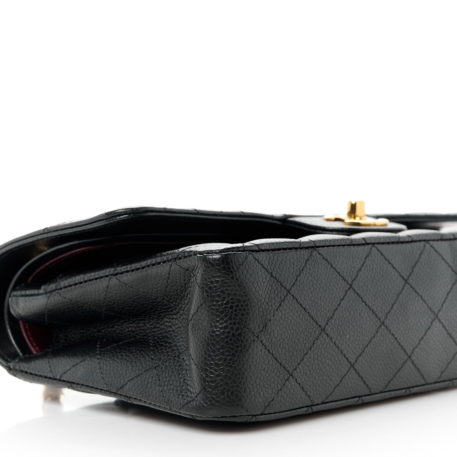 Chanel Caviar Quilted Medium Double Flap Black 10 of 11