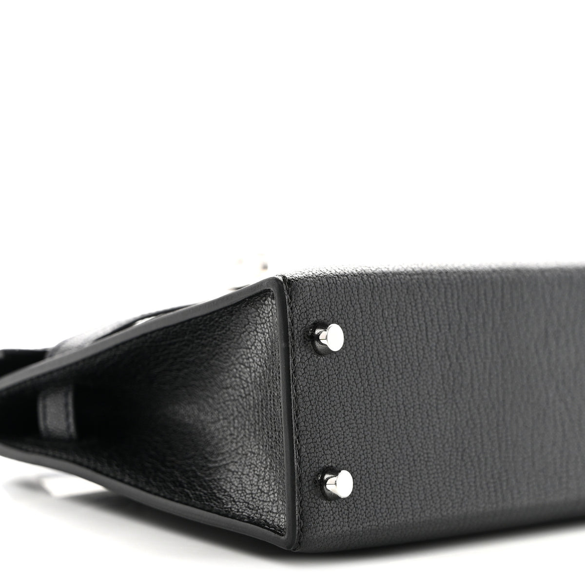 Hermes Chevre Chamkila Clou de Coeur Mini Kelly Sellier 20 Black 9 of 11