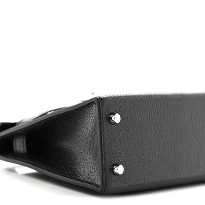Hermes Chevre Chamkila Clou de Coeur Mini Kelly Sellier 20 Black 9 of 11