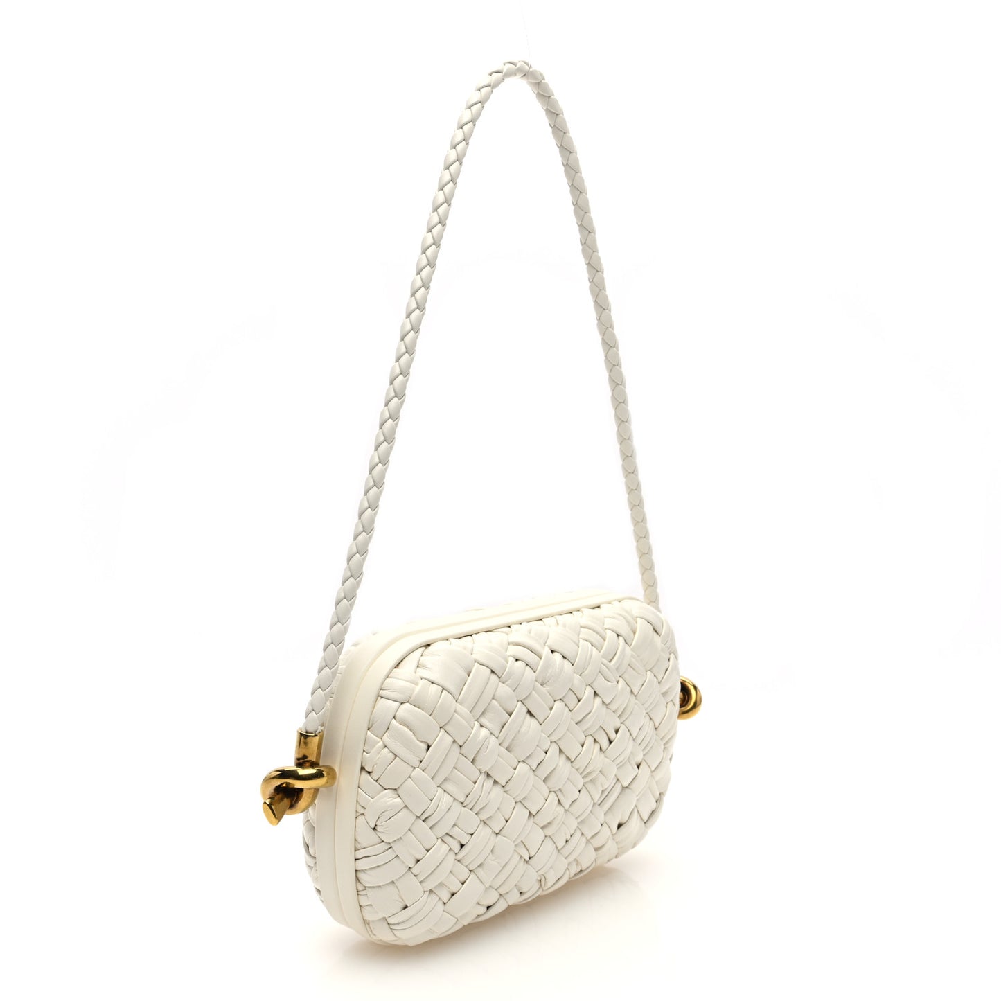 Calfskin Intrecciato Knot On Strap Bone
