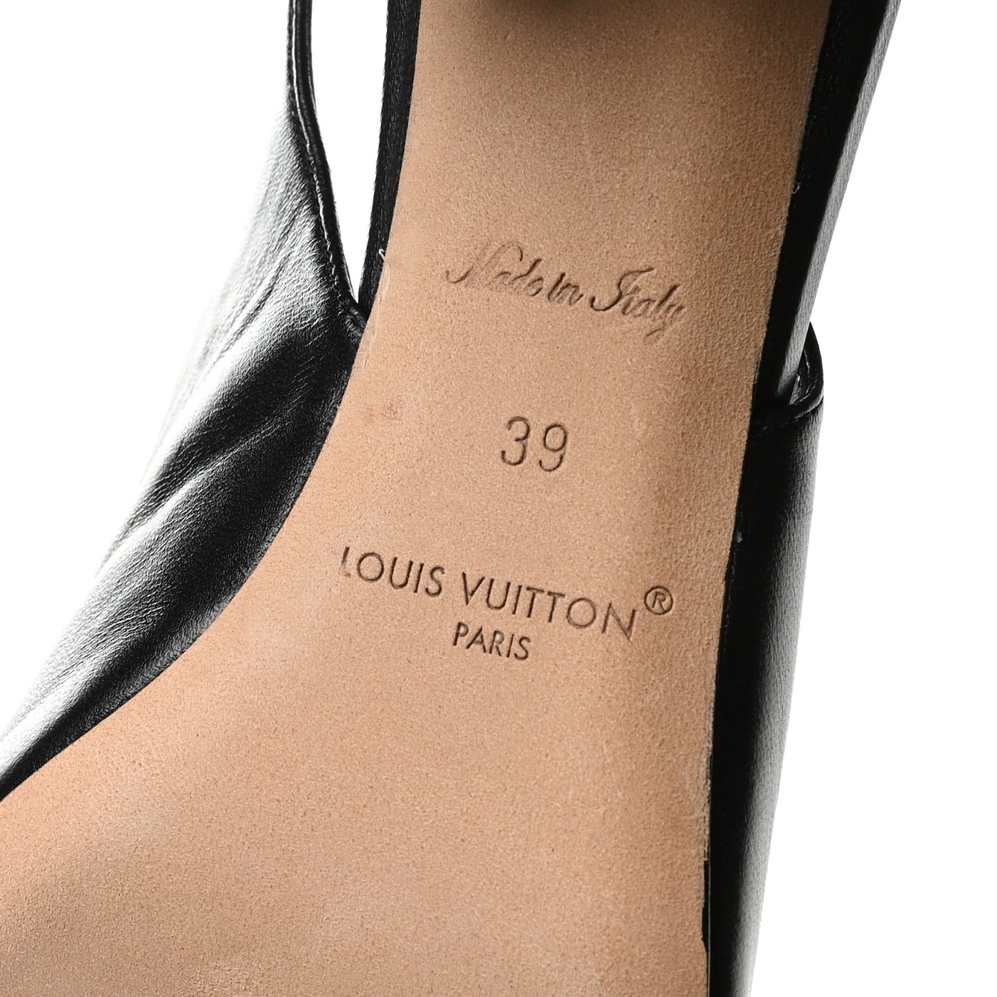 Lambskin Shake Slingback Pumps 39 Black