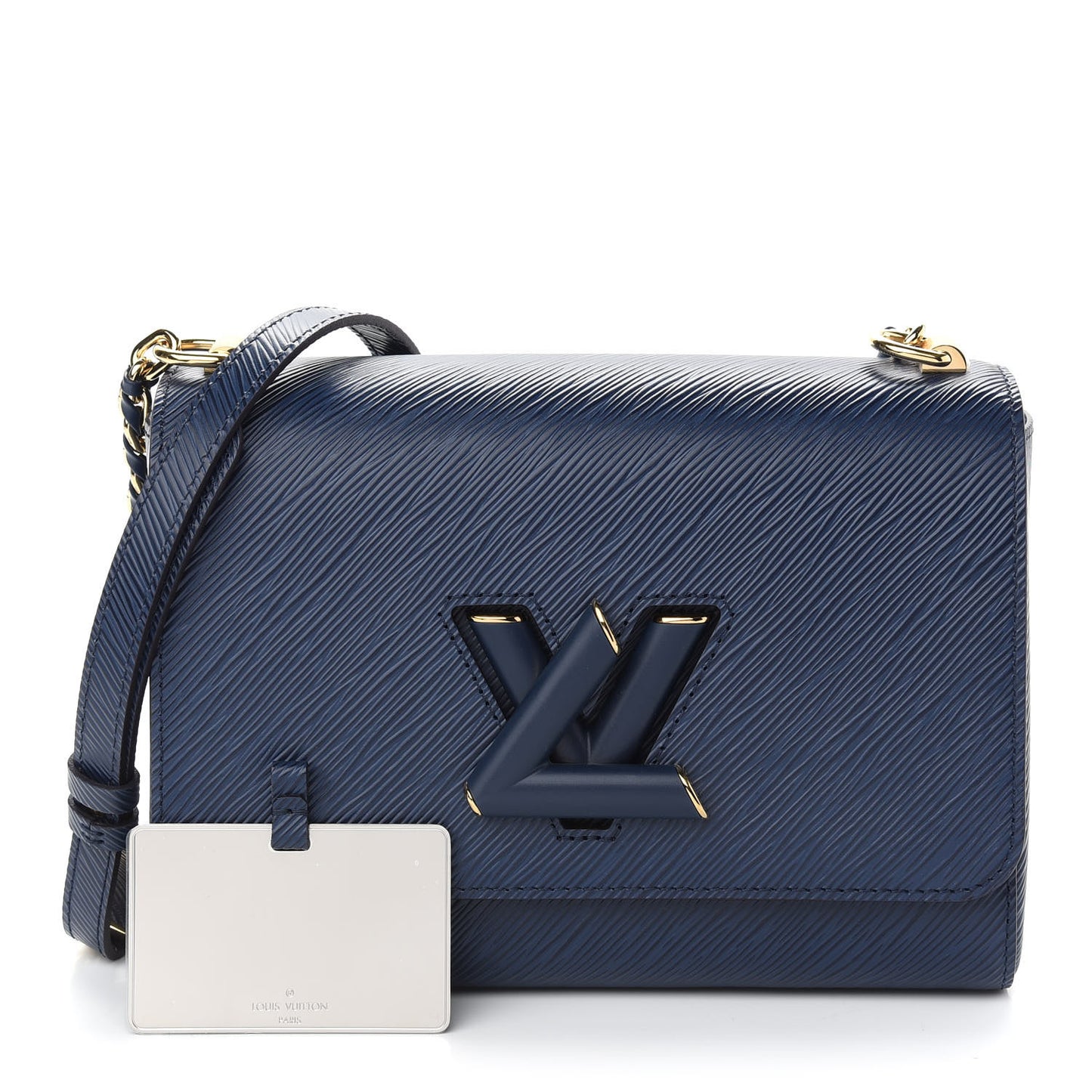 Epi Twist Shoulder Bag MM Indigo