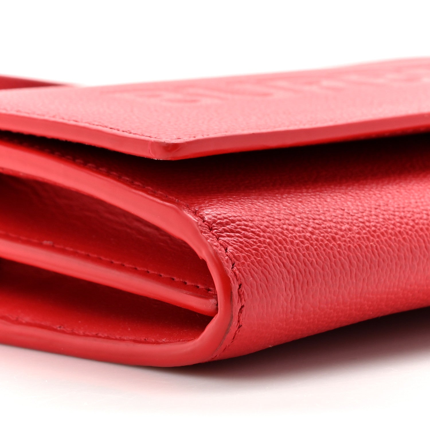 Burberry Calfskin Logo Hazelmere Wallet With Detachable Strap Red 9 of 12