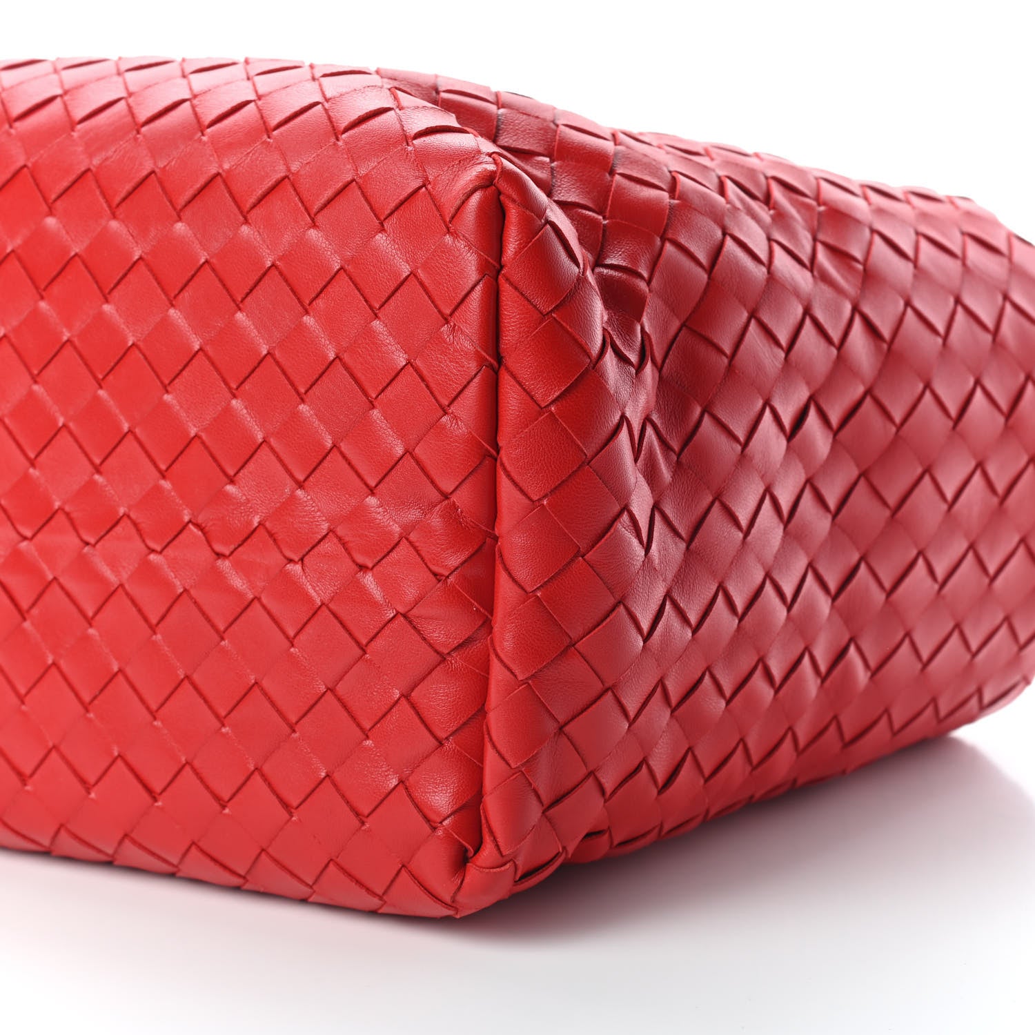 Bottega Veneta Nappa Intrecciato Tote Red 7 of 7