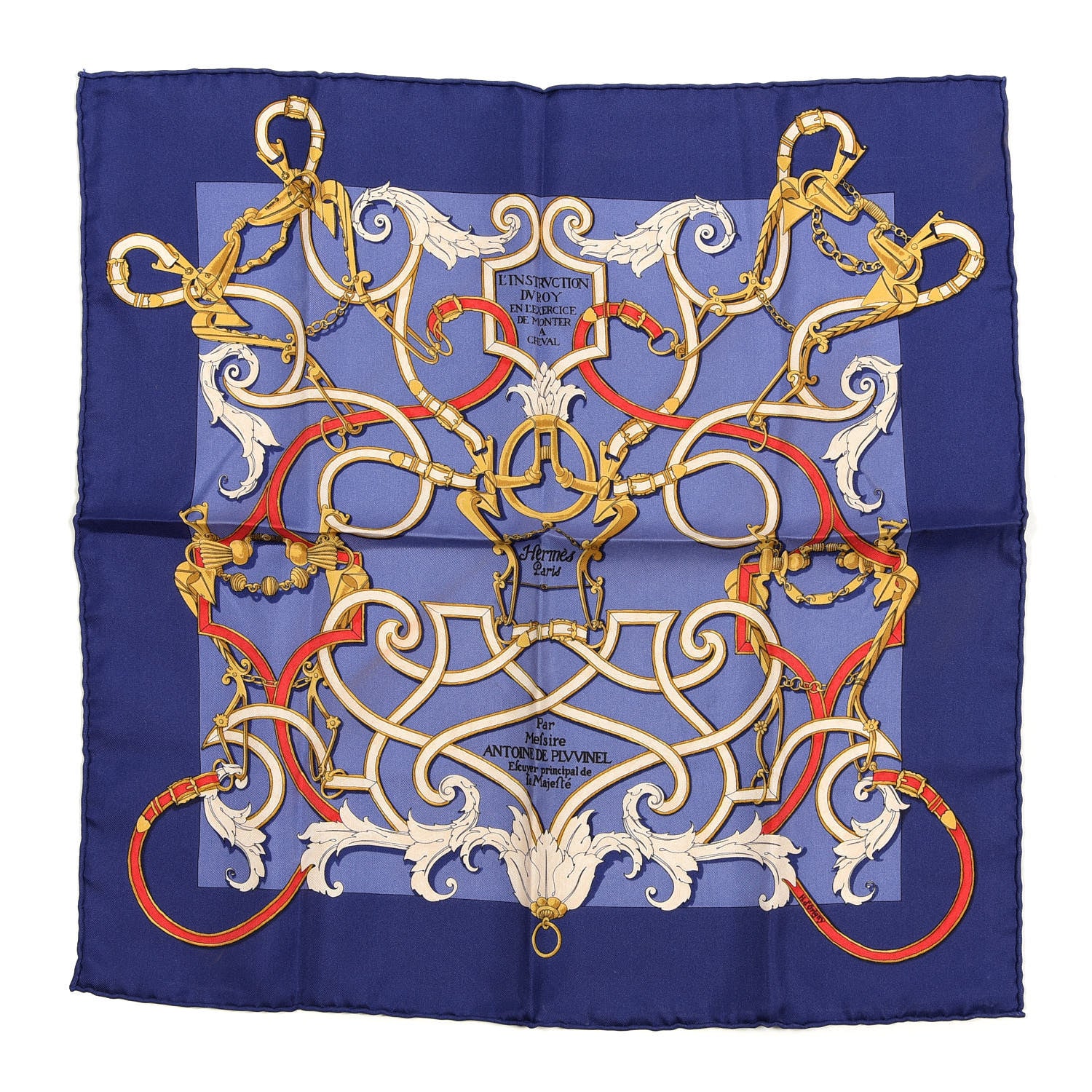 Hermes Silk L'Instruction Du Roy Scarf 45 1 of 4