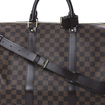Louis Vuitton Damier Ebene Keepall Bandouliere 55 6 of 9