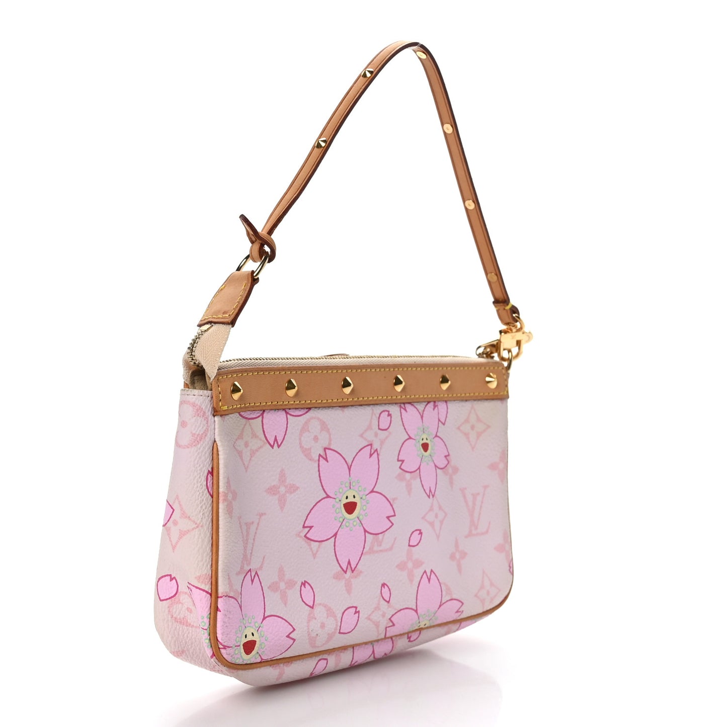 Monogram Cherry Blossom Pochette Accessories Pink