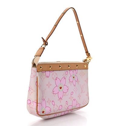 Louis Vuitton Monogram Cherry Blossom Pochette Accessories Pink 2 of 9
