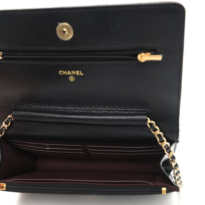 Chanel Caviar Quilted Wallet On Chain WOC Black 5 of 10