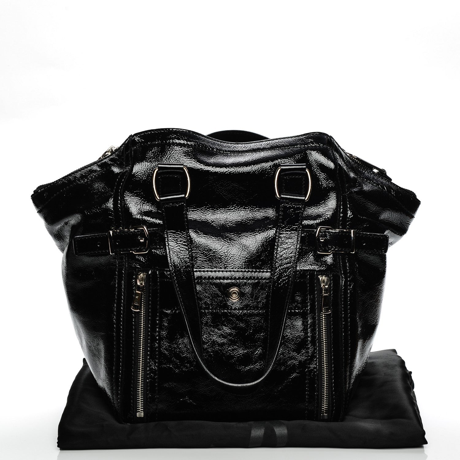 Saint Laurent Patent Small Downtown Black 8 of 8