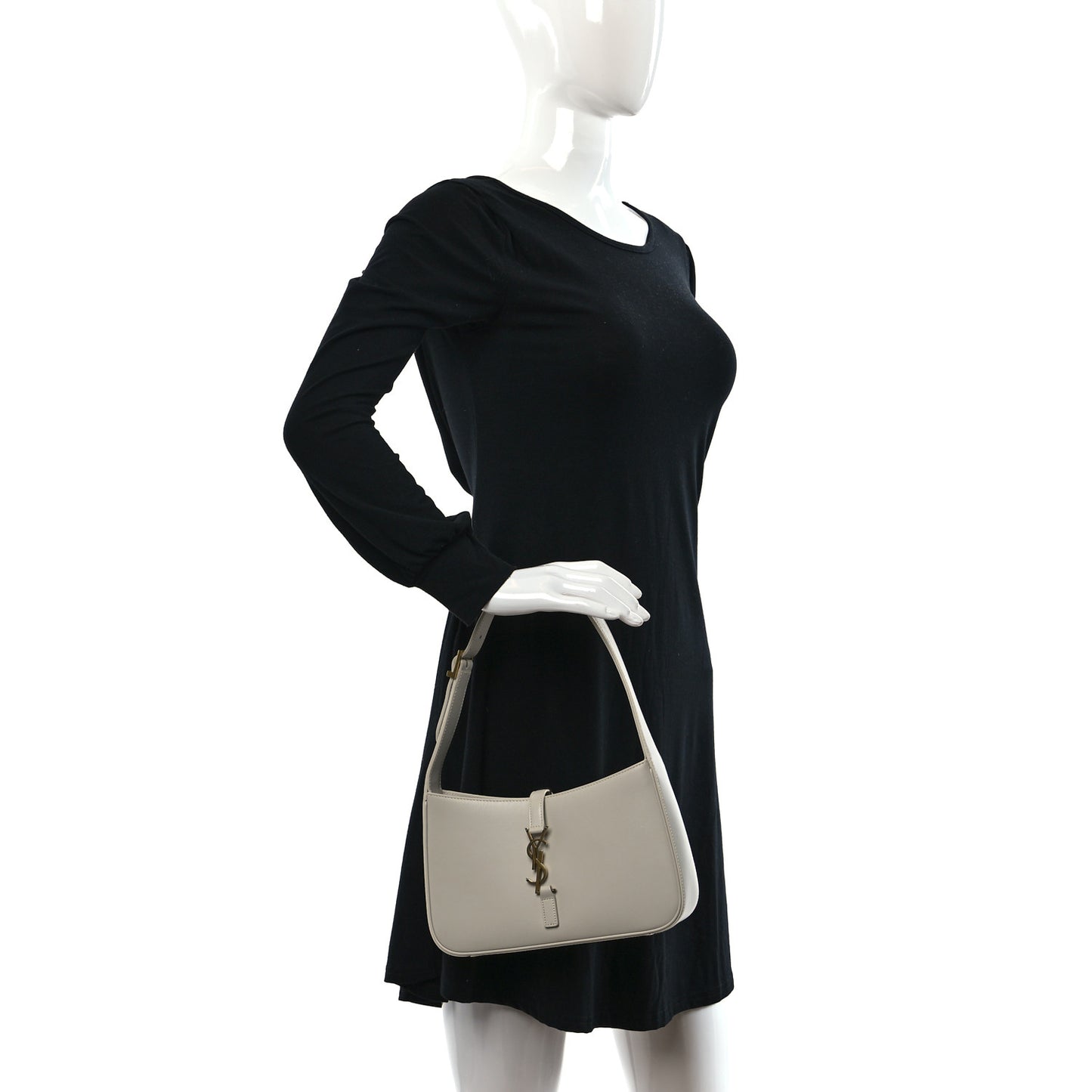 Smooth Calfskin Le 5 A 7 Hobo Blanc Vintage