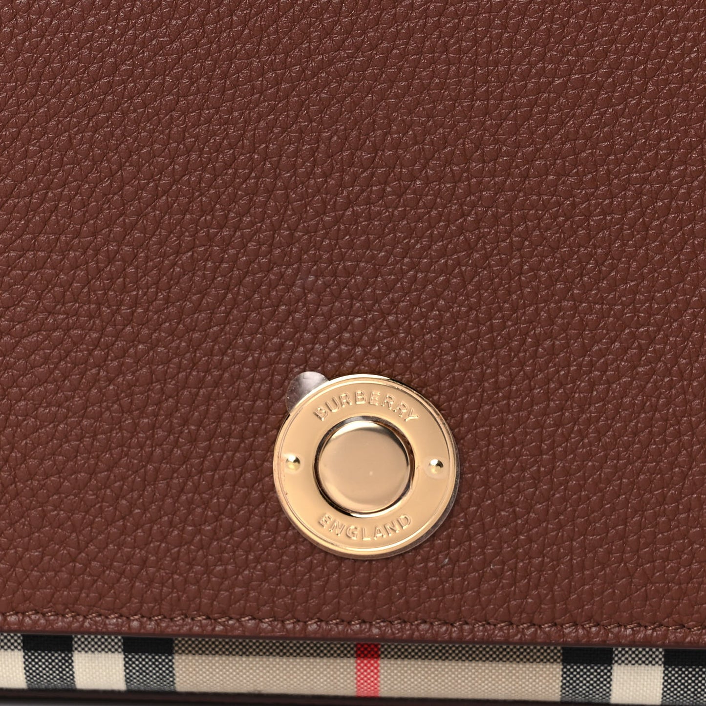 Calfskin Vintage Check New Hampshire Bag Archive Beige Tan