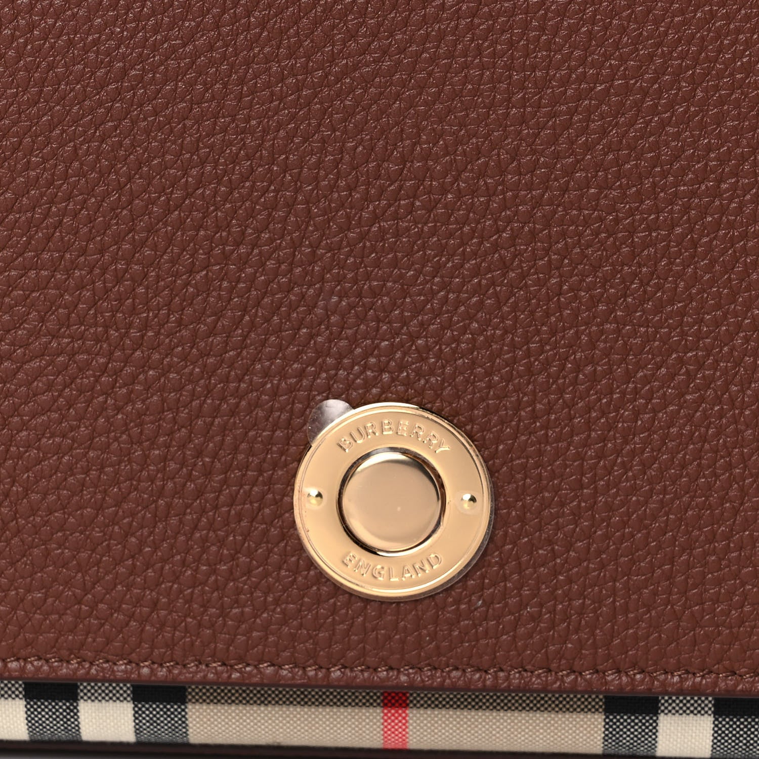 Burberry Calfskin Vintage Check New Hampshire Bag Archive Beige Tan 7 of 9
