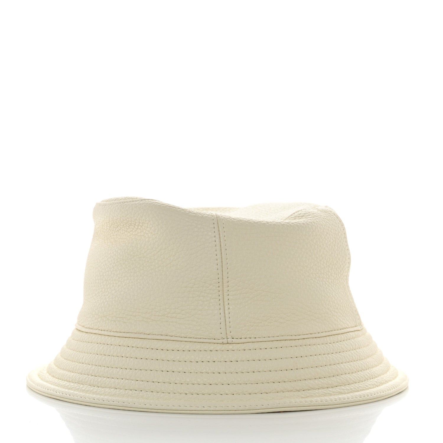 Hermes Cerf Lourd Calvi Bucket Hat 56 White Casse 3 of 8