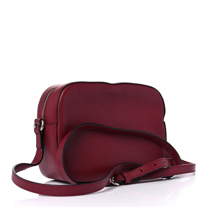 Gucci Pebbled Calfskin Studded Small Soho Disco Bag Soft Burgundy 3 of 10